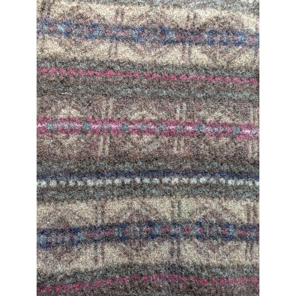 Woolrich Brown Fair Isle Patterned Wool Sweater Large - Picture 2 of 6